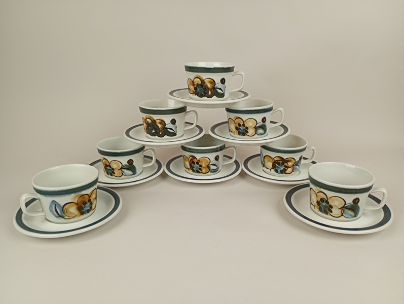 Kaffeservis, "Senja" Inger Waage Stavangerflint Norge