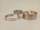 Silverarmband, 3 st