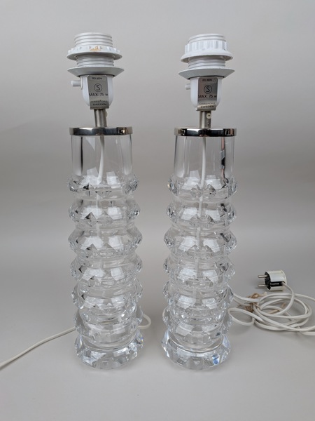 Bordslampor, par Carl Fagerlund Orrefors