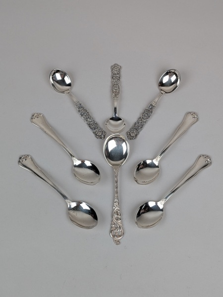 Silverskedar, olika modeller