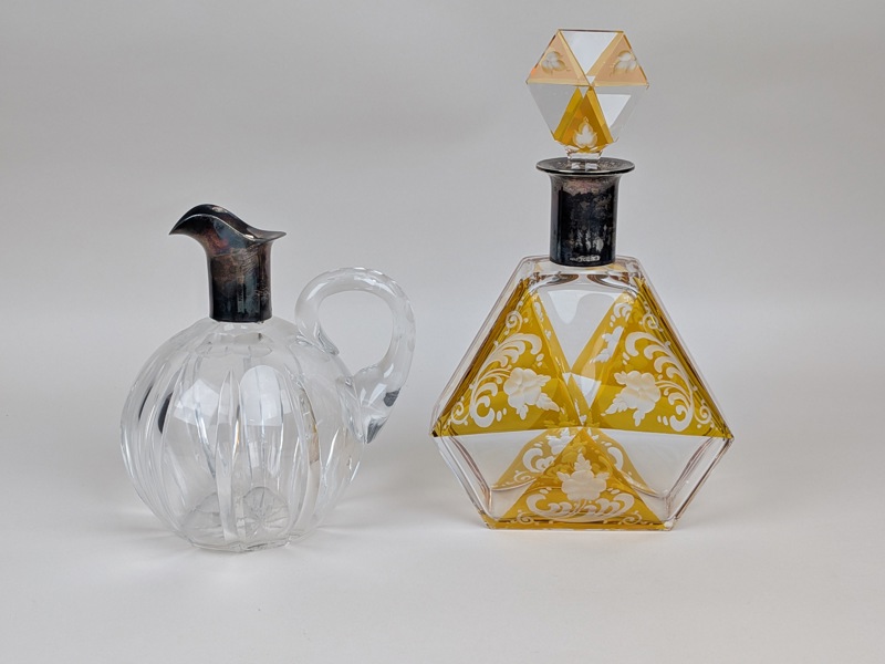 Karaffer med Silverbeslag 2 st