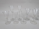 Diverse snapsglas/paraplyglas, 1800-/1900-tal