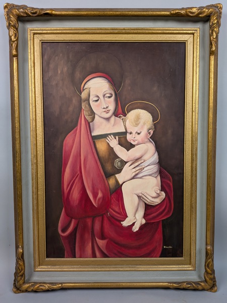 Olja på duk, signerad N Lundén, oidentifierad konstnär