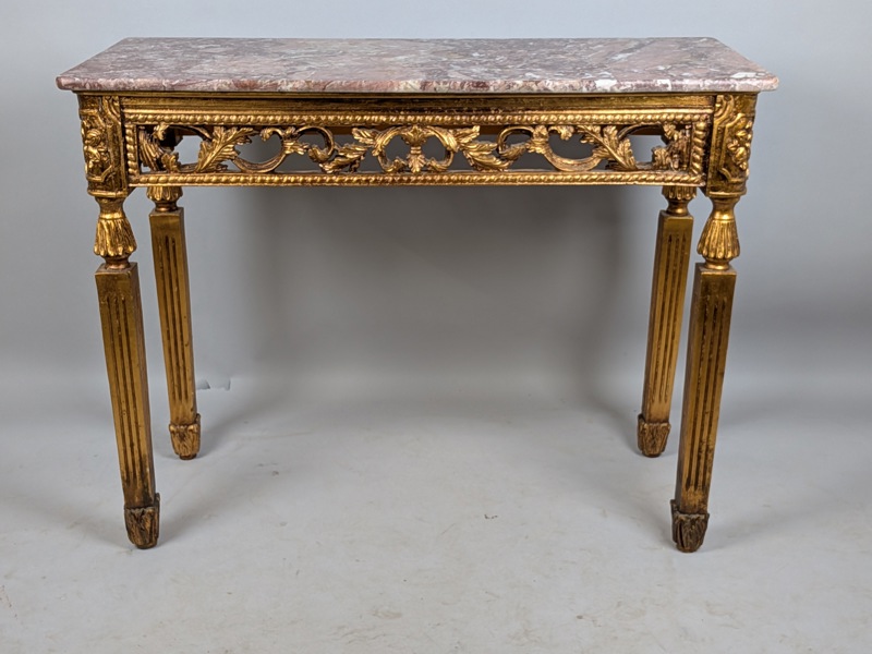 Sidobord med marmorskiva