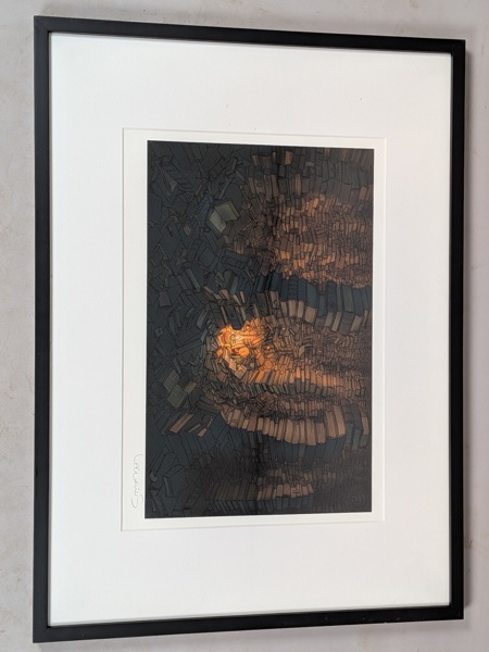 Färglitografi, Petter Lawenius, signerad