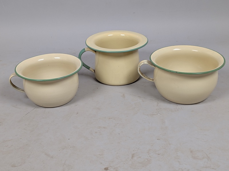 Emaljerade Pottor 3 st, Kockums