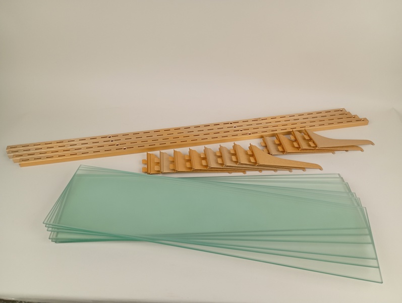 Konsollhylla, Stanley glas & metall