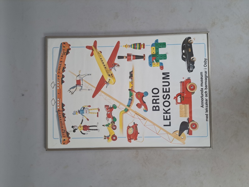 Inramad affisch, Brio Museum