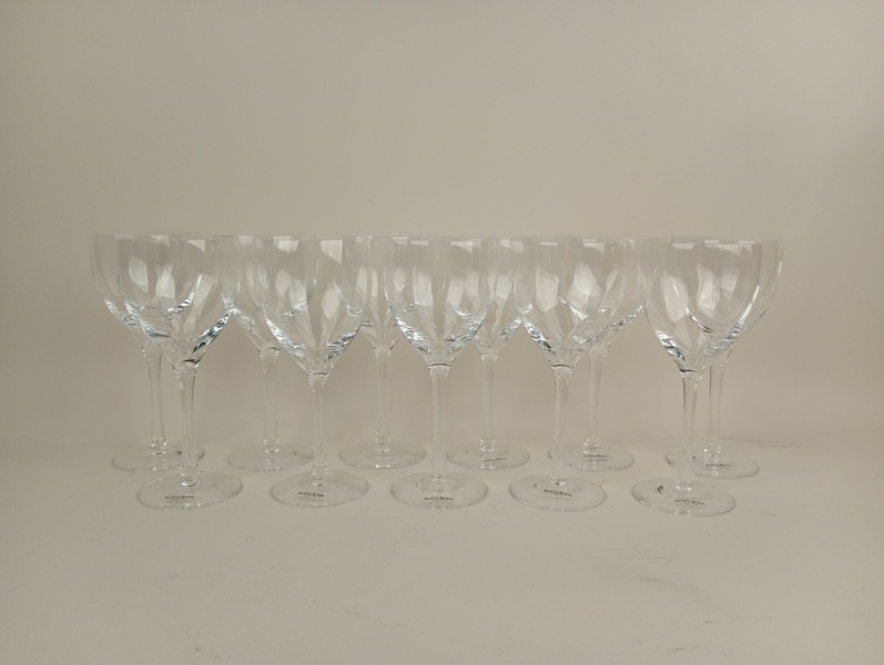 Vitvinsglas, "Chateau" Bertil Vallien Kosta