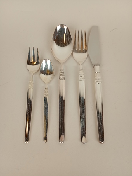 Bestickuppsättning, "Cheri" Frigast Danmark Nysilver