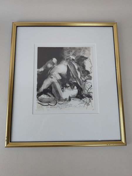 Litografi, Peter Dahl, signerad