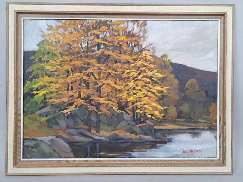 Olja på du, Axel Olsson, signerad