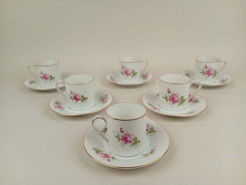 Kaffekoppar med fat, Rosenthal