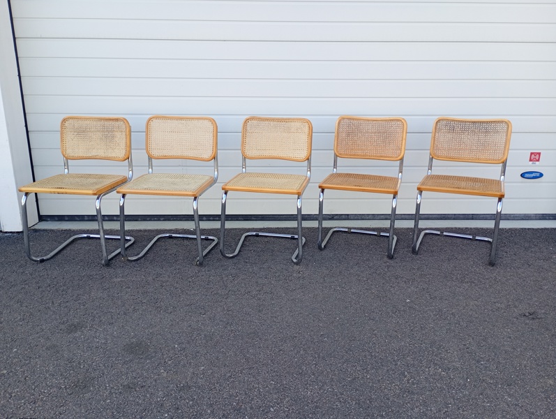 Stolar 5 st, Bauhausmodell, Italien