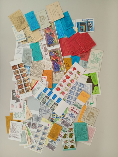 Parti frimärkshäften, Postfriska