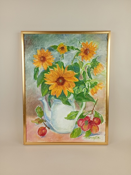 Olja på duk, Mary Grouleff, signerad