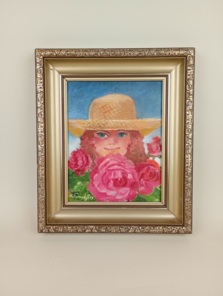 Olja på duk, Mary Grouleff, signerad