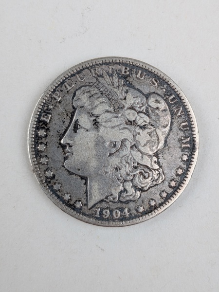 Silvermynt, 1 Dollar 1904 "Morgan Dollar"