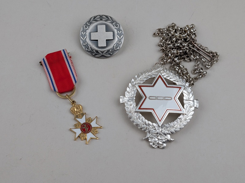 Ordensmärke bl.a. Oddfellow, Silver