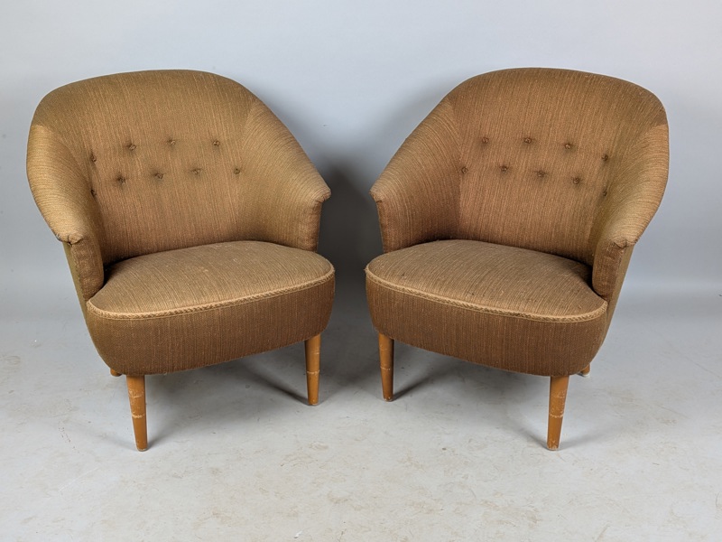 Fåtöljer, par "Lillasyster" Carl Malmsten, O.H Sjögren Tranås