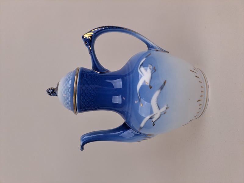 Kaffekanna, "Blå Måsen" Bing & Gröndahl Danmark