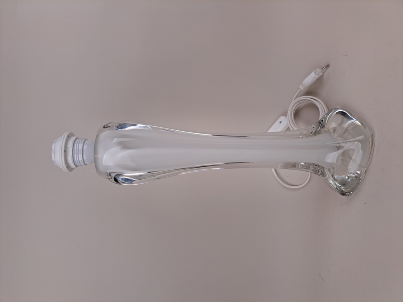 Bordslampa, glas Flygfors, Paul Kedelv