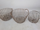 Trådkorgar, 3 st