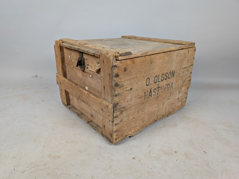 Trälåda, "O.Olsson Hästveda"
