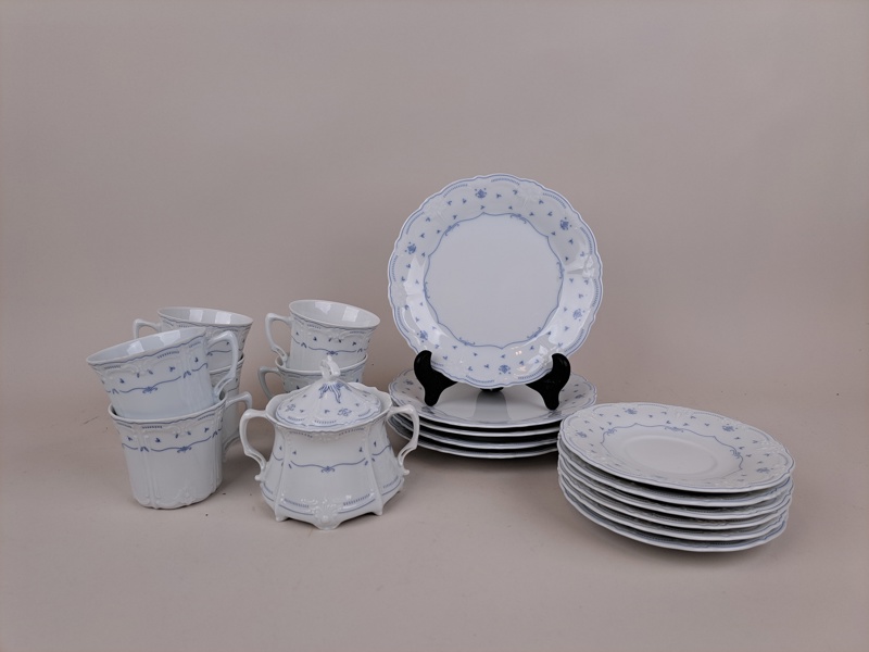 Kaffeservis, "Antikblå" Hackefors