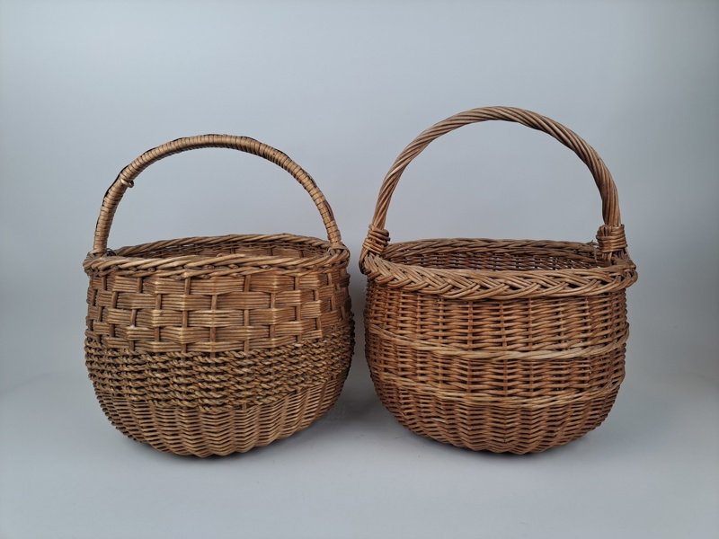 Flätade korgar, 2 st