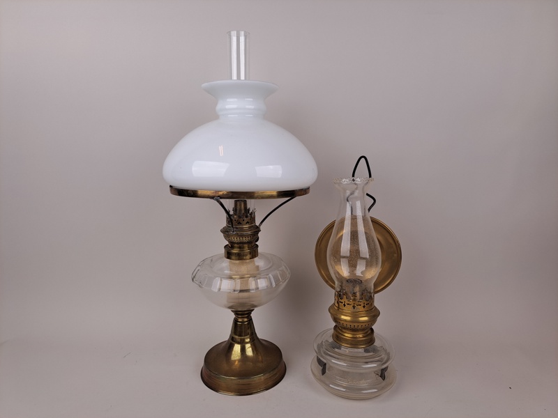 Fotogenlampor 2 st, Vägg & bord