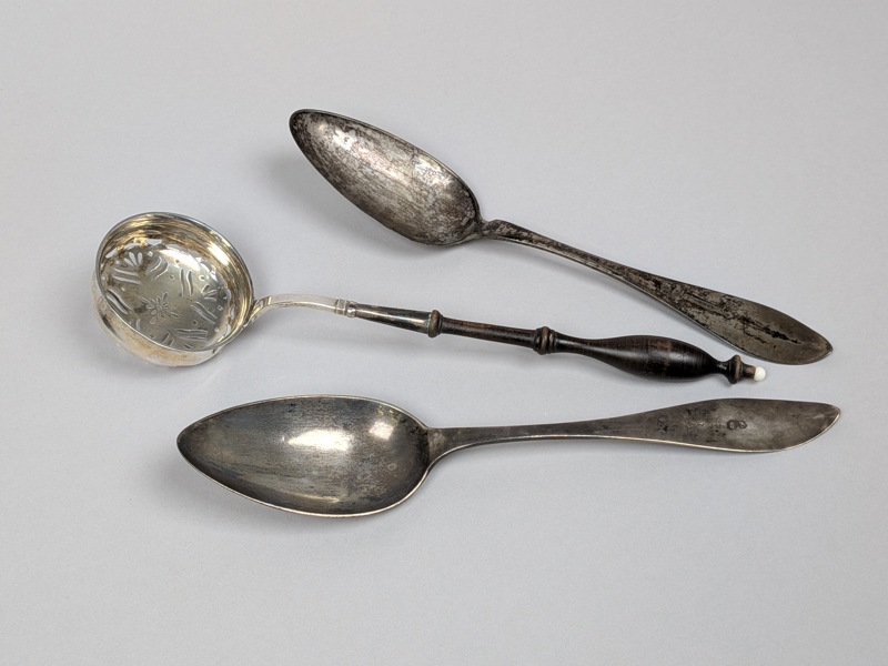 Silverskedar & Sockerslev, 1800-tal  bl.a. Kristianstad