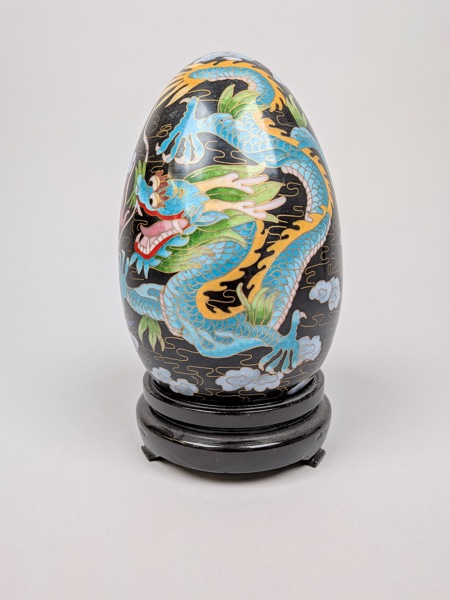 Ägg, Cloisonne, Kina