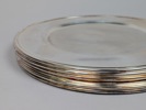 Kuverttallrikar, 6 st Nysilver