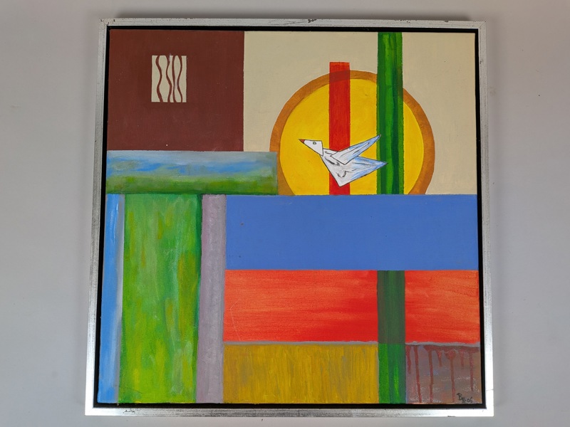 Olja på duk, oidentifierad konstnär, signerad