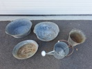 Zinkbaljor, vattenkanna & spann, bl.a. Lyckeby