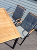 Trädgårdsmöblemang, teak & metall