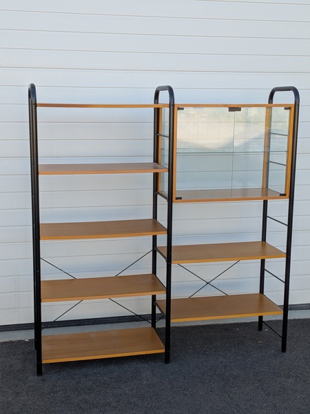 Hyllsystem med vitrin, "Niklas" IKEA