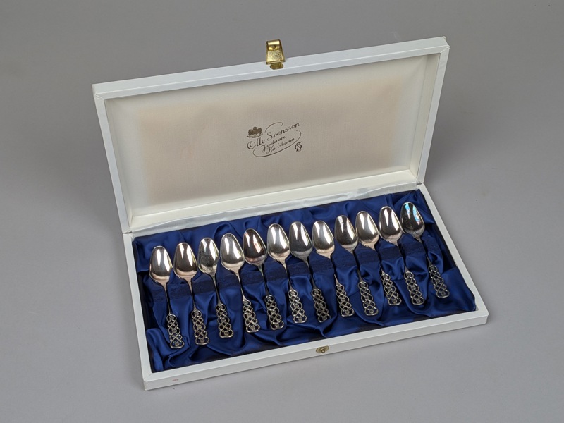 Kaffeskedar, Silver "Ringebu" David Andersen