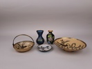 Parti mässingsföremål, Cloisonne