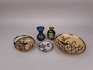 Parti mässingsföremål, Cloisonne