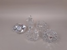 Diverse glas bl.a. ljushållare "Hallon" Orrefors