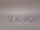 Diverse glas bl.a. ljushållare "Hallon" Orrefors