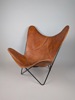 Fladdermusfåtölj/ Butterfly chair, läder