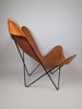 Fladdermusfåtölj/ Butterfly chair, läder