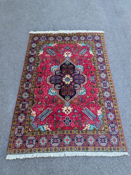 Orientalisk matta, handknuten