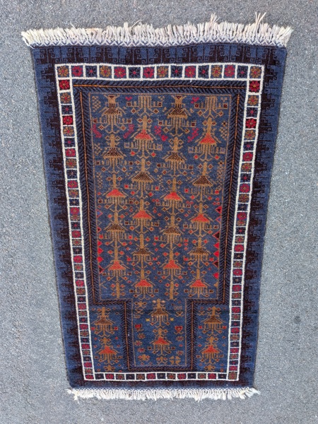 Orientalisk matta / bönematta, handknuten