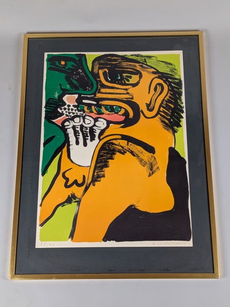 Färglitografi, Bengt Lindström, signerad & numrerad