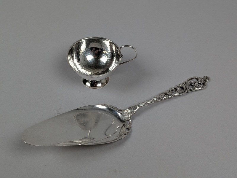 Tårtspade & Punschkopp, Silver