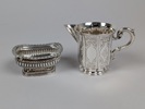Gräddkanna & sockerskål, Silver